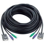 Aten KVM kaabel, 1,8 m PS/2, 2L-1001P, 1,8 m, 2 x 6 pin mini-DIN isane, 15 pin HD D-Sub isane