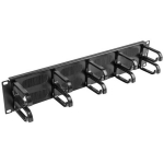 Lanberg Kaabli haldamise paneel 2U AK-1204-B, 19", 10 r&otilde;ngast, must, metall, plastmass