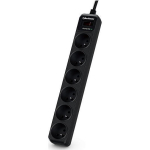 Cyberpower Pikendus B0620SC0-FR, 6, 6000 V, 1.8 m, must, &uuml;lepinge kaitse, &uuml;lekoormuse kaitse