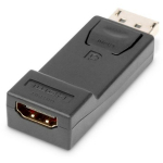 Digitus DisplayPort adapter AK-340602-000-S, 1920x1080, HDMI M, DisplayPort N, nikeldatud