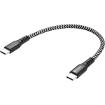 Sandberg USB-C kaabel 441-66, 0,2 m, 100 W, USB-C isane, USB-C isane, kiire laadimine, Kevlar kattega