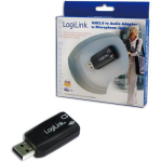 Logilink USB helikaart UA0053, 1xUSB A 2.0, 5.1 heliefektid, Plug and Play, LED indikaator