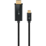 Goobay USB-C HDMI kaabel 4K 60 Hz, 75696, 1 m, 4K60Hz tugi, USB-C isane, HDMI isane