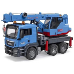Bruder MAN TGS veoauto kraanaga BR-03771, 1:16, sinine, 4 toe jalga, 360&deg; p&ouml;&ouml;ramine