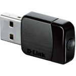 D-Link DWA-171 v&otilde;rgukaart, WLAN, 433 Mbit/s, USB, Wi-Fi 5, kaheribaline 2.4/5 GHz, WPA/WPA2/WPS, must
