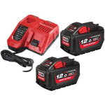 Milwaukee M18 HNRGO3-122 4932492935, 2x12.0Ah, 18V, Li-ion, M18 HB12, M18 DFC, kiirlaadija