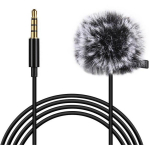 Puluz PU424 lavalier-mikrofon, 3.5mm, 1.5m, kahesuunaline omnidirectional, 20-16000Hz, -34dB, m&uuml;rasummutus