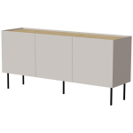 Cama Meble FELLINI kummut 400120, 150x70x40cm, 3 ust, laminaatpuitlaastplaat, tammepuidust pealispind, ka&scaron;miiriv&auml;rv