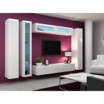 Cama Meble VIGO WIP VIGO180 b/b, seinakapp, 1800x400x300 mm, 1 uks, 4 riiulit, valge laikiv, matt