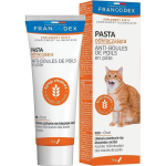 FRANCODEX Anti Hairball pasta kassidele FR179124, 75g, 40% rasva, 1,2% valku, 0,7% tuhka, 10,8% kiudaineid, 11,5% niiskust
