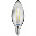 Pirn LED, FILAMENT, C35, 1800K, E14, 4W, 200lm, 360&deg;; LD-C35FP4-18
