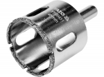 Yato YT-60431 Teemantplaadi puur 40mm, GRD, 500 p/min, kuiv/m&auml;rg, keraamika, nikeldatud, teemantkattega