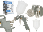 Smidzinā&scaron;anas pistole HVLP 500ml, alumīnija tvertne, 1,5 mm uzgalis, G01107, GEKO
