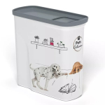 Toidukonteiner Pet Life Dogs 1,5kg 2L 20,5x86x19,4cm koerale 0804346E27 Curver