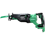 Bezvadu reciprocējo&scaron;ā zāģa HIKOKI CR36DAW4Z, 36 V, bezsuku motors, 1700 /min, 300 mm koksnei, 130 mm metāla caurulei