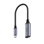 USB-C uz HDMI adapteris 4K 60Hz Alumīnija Kompakts DisplayPort Alt režīms Pelēks Cudy UH401