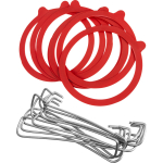 Wecking komplekt - traadi vedrud + kummitihendid &Oslash;110mm, 10tk. BROWIN 630510