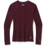 Termo krekls SW WS Classic Thermal Merino Base Layer Crew, SMARTWOOL, 0196246016056, 100% Merino vill, 218 grammi, BLACK CHERRY HEATHER