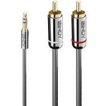 Lindy helikaabel 35337 10m 3.5mm Male, 2xPhono Male, paindlik, 24K kuldne pistik, PVC ja halogeenivaba