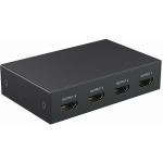 Gembird HDMI dalītājs DSP-HDMI4K-4P-01 4K, 4 HDMI porti, 1 USB-C ports, 0.95 m kabelis, melns