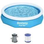 Bestway Bassein 7310137, 3,05m x 66cm, 3200l, 1249l/h, 3-kihiline DuraPlus&trade;, &Oslash; 32mm &uuml;hendus, drenaaživentil