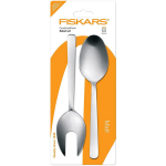 Fiskars K&ouml;&ouml;gitarvikute komplekt 856222, 2 tk, roostevaba teras, matt viimistlus, pestav n&otilde;udepesumasinas