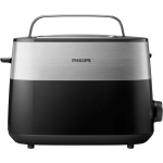 Philips R&ouml;ster HD2516/90, 830 W, 2 avad, plastkorpus, must