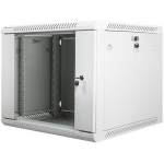 Lanberg seinakapp WF01-6609-10S, 9U, 600x600mm, IP20, hall, 60kg kandev&otilde;ime, 180&deg; avamine