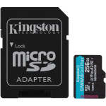 Kingston | Canvas Go! Plus | 256 GB | microSD | Flash memory class Class 10, UHS-I, U3, V30, A2