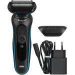 Braun Series 5 51-M1000s fooliumraseerija, 1h, 50min, 3 tera, AutoSense, pestav, laadija, kaitsekork
