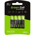 Green Cell Laetav Aku GR02, 4x AA, 1.2 V, 2000 mAh, Ni-MH, laadijat ei ole kaasas