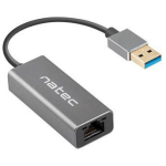 Natec Ethernet adapter USB 3.0 NNC-1924, 1 x 10/100/1000 Mbit/s, RTL8153, USB-A, kaabli pikkus 15 cm