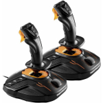 Thrustmaster 2 juhtpulti T.16000M FCS 2960815, USB 5V, 16 nuppu, juhtmega (USB), must/oranž