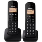 Panasonic Telefon KX-TGB612 Dect Duo, must, 50 kontakt, 18h k&otilde;neaeg, 200h ooteaeg, DECT