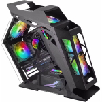 Jata MC61 Silicon, Arvutikorpus, MC61, 394x203x369mm, 4x120mm ARGB ventilaatorid, MicroATX/Mini-ITX &uuml;hilduvus