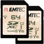 Emtec SDXC 64GB UHS-I U1 V10 Outdoor 2 pcs