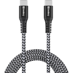 Sandberg USB-C kaabel 441-67, 2m, 100W, USB-C, USB-C, USB 2.0, must, valge
