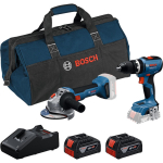 Bosch juhtmeta masinate komplekt GSB 18V-65, GWS 18V-8, 0615A5008Z, 18V, 4Ah, 2 akut, kott