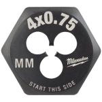 Milwaukee 4932500611 kuusnurkne keermel&otilde;ikur, M4 x 0,75 mm, 1 tk, must oksiidkate, s&uuml;sinikteras
