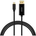 Savio CL-207 USB-kaabel, 2m, USB C, must, 17.28 Gbit/s, 32 AWG