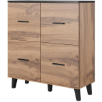 Cama Meble kummut LOTTA KO1504D W, 1100mm, 1190mm, 540mm, 4 ust, 6 riiulit, matt, tamm