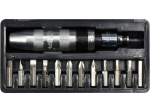 Vorel l&ouml;&ouml;ktrell koos otsikute komplektiga 65123, 13, PH, hex, 165mm, CrV, 5/16" (7.9mm), 1/2" (12.7mm), kroomitud
