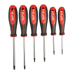 TRĪSPLAKŅU ROKTURA SKRŪVGRIEŽI, TRI-LOBE S/DRIVER TORX SET - 6PC, 4932471809 MILWAUKEE
