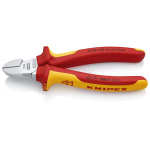 Diagonālie griezēji, Knipex, 70 06 160 SB, hromēti, izolēti rokturi, 160 mm, līdz 1000 V AC/1500 V DC