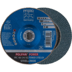 Lameļu disk SG POWER STEELOX 180mm Z40 PFC, PFERD, 167946, 180mm, Alumiinium-zirkonium terade suurused: 40, 60, 80, 120