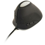 Gembird optiline hiir MUS-ERGO-03 3200 DPI, 6 nuppu, USB Type-A, ergonoomiline, must, toitekaabel