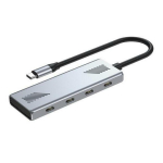 Gembird USB keskseade UHB-CM-U310-C4-01 4-portine USB-C 3.2, metallist disain, 10 Gbps