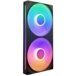 Nzxt Ventilaator RF-U28HF-B1 280mm, 500-2000 RPM, 3.2 mmH2O, 8 RGB LED, must, toitekaabli jagaja