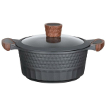 Resto kastrul 93501 2.6L, diameeter 20 cm, &uuml;mmargune, klaasist kaas, ergonoomilised k&auml;epidemed, 4-kihiline mittehaarduv kate