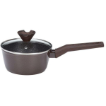 Resto Kastrul 93017 1.5L, 16cm, &uuml;mmargune, alumiinium, 340mm s&uuml;gavus, 74mm k&otilde;rgus, klaasist kaas, ergonoomiline k&auml;epide